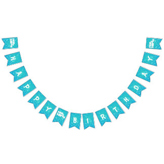 Pool Party Birthday Bunting Banner