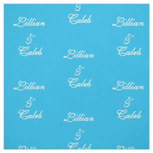 Pool-Party-blaue Paar-personalisiertes Gewebe Stoff