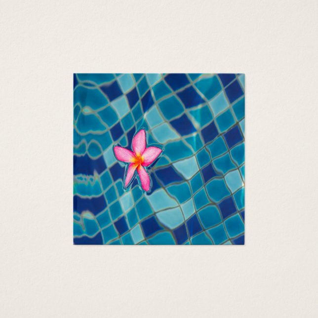 Pool party blues rose fleur flottante couleur pop (Devant)