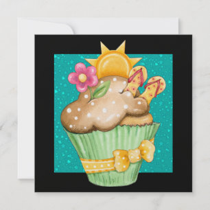 Pool Party Cupcake ! - SRF Einladung