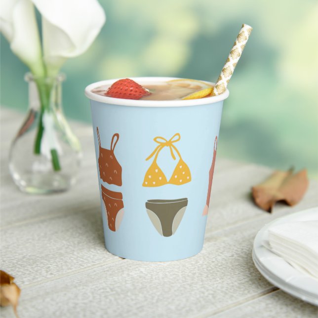 Pool-Party-Cups | Swimsuits Pappbecher (In Situ)
