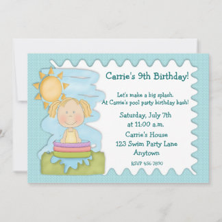 Pool-Party Einladung