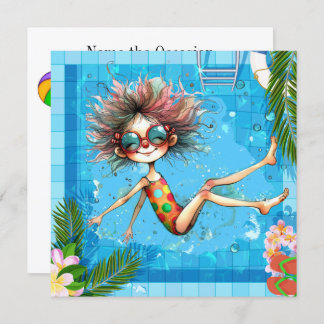 Pool-Party Einladung