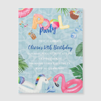 Pool-Party Einladung