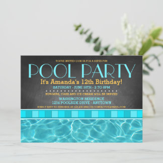 Pool-Party Einladungen