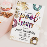 Pool Party Gefärbte Krawatte Leopard Print Pool Ge Einladung<br><div class="desc">Pool Party Gefärbte Krawatte Leopard Print Pool Geburtstag Einladung Alle Designs sind © PIXEL PERFECTION PARTY LTD</div>