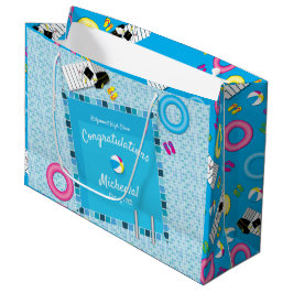 Pool Party Graduation Party Große Geschenktüte