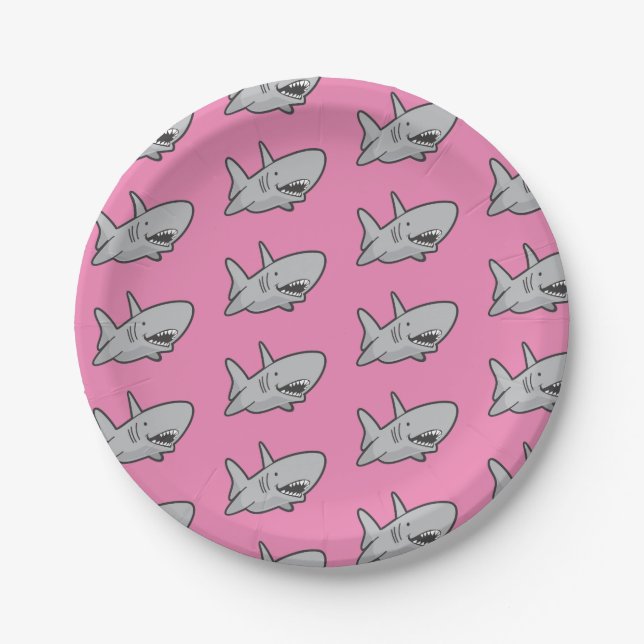 Pool Party Hai Birthday Pink Paper Teller (Vorderseite)