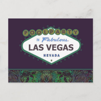 POOL PARTY in fabelhafter Las Vegas Postkarte