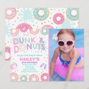 Pool Party Invitation Dunk Et Donuts Pool Party