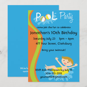Pool-Party-JungeRedhead Einladung
