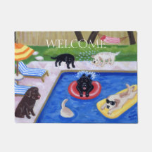 Pool-Party Labradors Spaß-Malerei