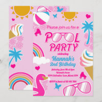 Pool Party Malibu Beach Birthday Girl Doll Sommer