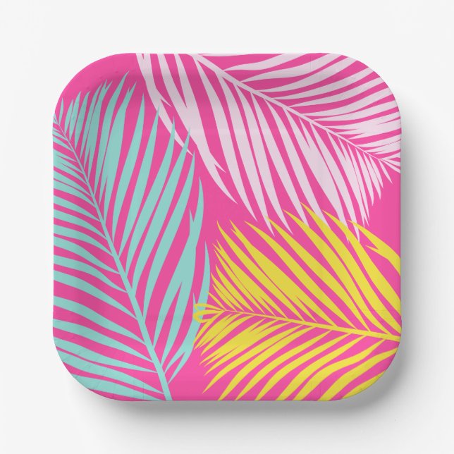 Pool Party Paper-Teller | Dekor des Pool-Party Pappteller (Vorderseite)