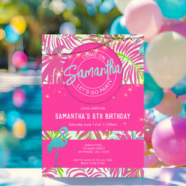 Pool Party Pink Beach Einladung