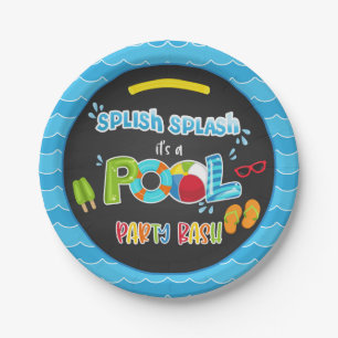 Pool Party Plate - Boy BL Pappteller