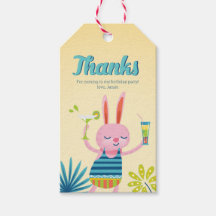 Pool Party Rabbit Hippo Geburtstag Vielen Dank