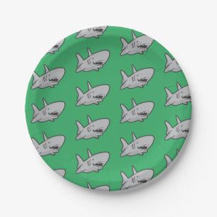 Pool Party Shark Birthday Paper Teller