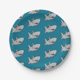 Pool Party Shark Birthday Paper Teller
