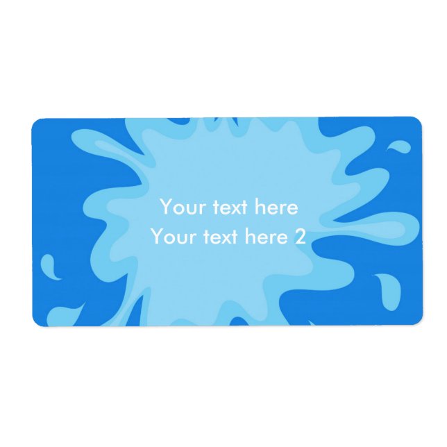 Pool Party Summer Swim Gefallen Aufkleber-Paket (Vorne)