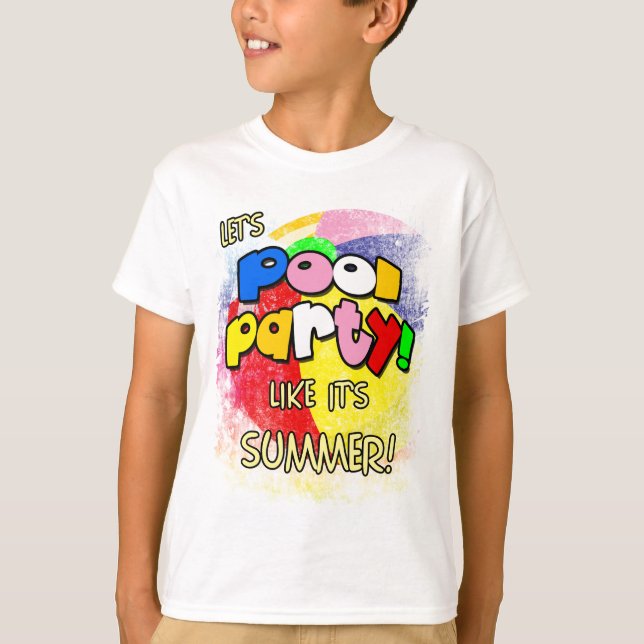 Pool-Party T-Shirt (Vorderseite)