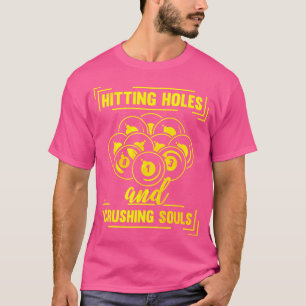 Pool Player Billiard Pool Funny Billiard Cue T-Shirt