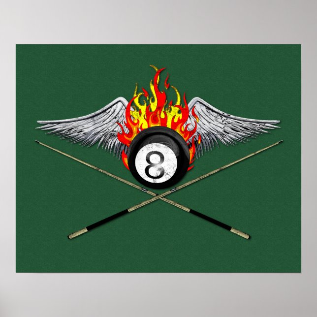 Pool Player Poster (Vorne)