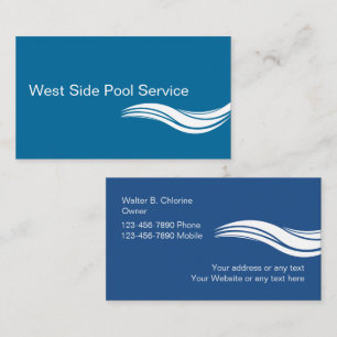 Pool-Service-Geschäftskarten Visitenkarte