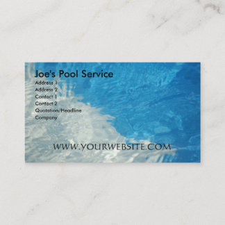 Pool-Service Visitenkarte