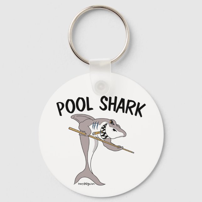 Pool Shark Design Schlüsselanhänger (Vorderseite)