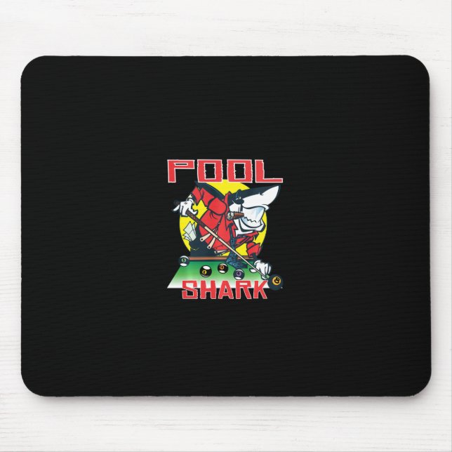 Pool Shark Funny Billiards Aight Ball Nine Ball Mousepad (Vorne)