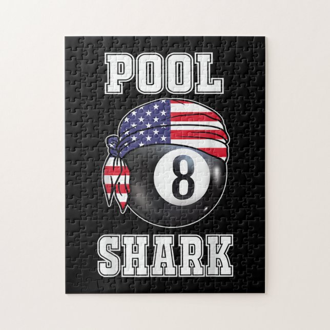 Pool Shark Jersey Coole Geschenke Top Bar Billiard (Vertikal)