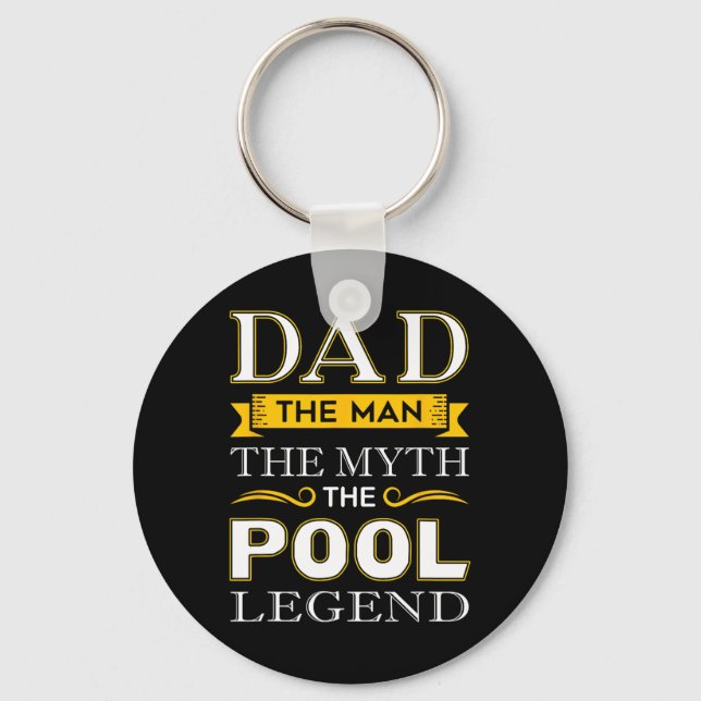 Pool Shark Vater Geschenke für Billard Väter Schlüsselanhänger (Vorderseite)
