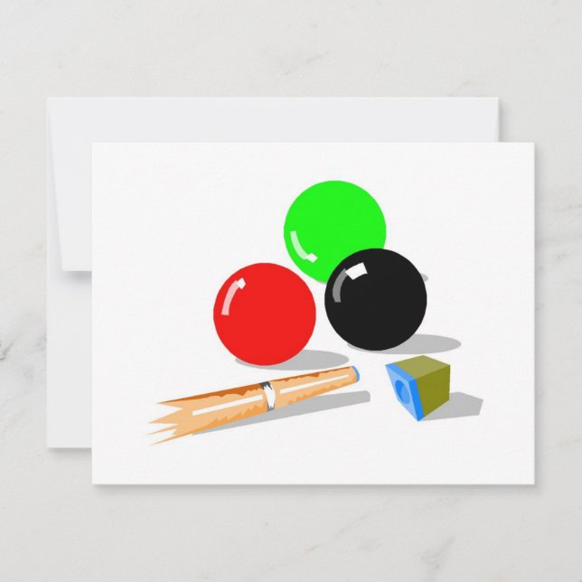 Pool-Sticks und -Balls (Vorderseite)