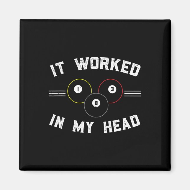 Pool und Snooker-Player3 Magnet (Vorne)