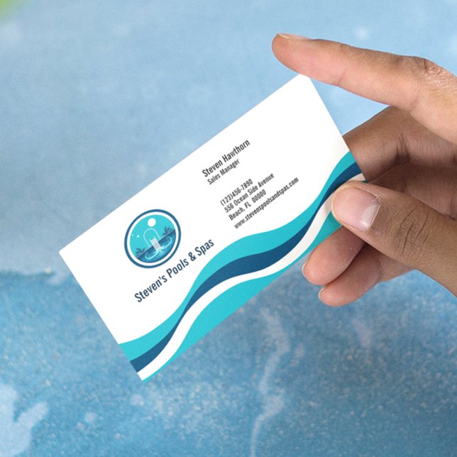 Pool- und Wellness-Center-Services Visitenkarte (Von Creator hochgeladen)