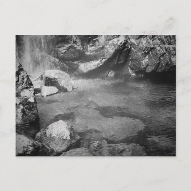 Pool unter der Wasserfall-Postkarte Postkarte (Vorderseite)