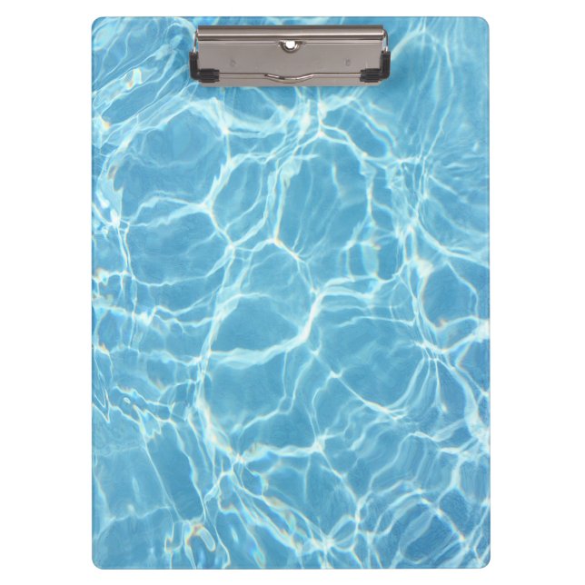 Pool Water-Zwischenablage Klemmbrett (Vorderseite)