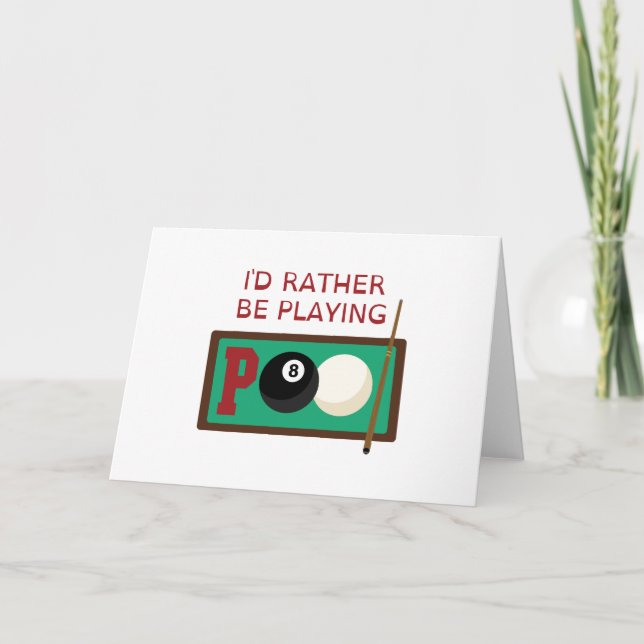 Pool Word Karte (Vorderseite)