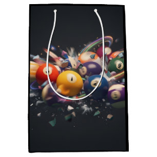 Poolball-Stil Mittlere Geschenktüte