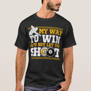 Poolbillard und 8 Ball gewinnende Männer T-Shirt
