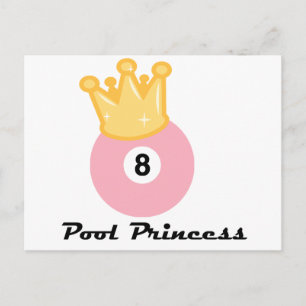 PoolChick Pool Princess Postkarte