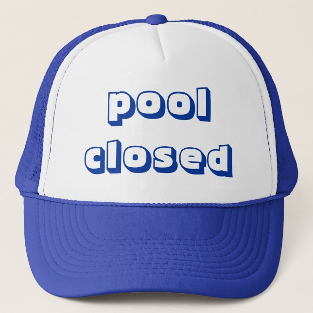 poolclosed truckerkappe (Vorderseite)