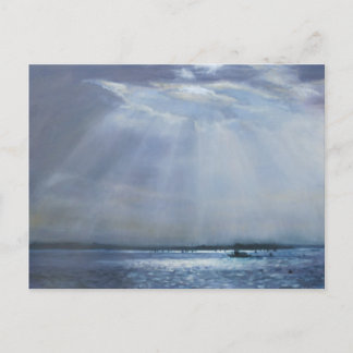 Poole Harbour Ölgemälde Postkarte