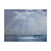 Poole Harbour Ölgemälde Postkarte