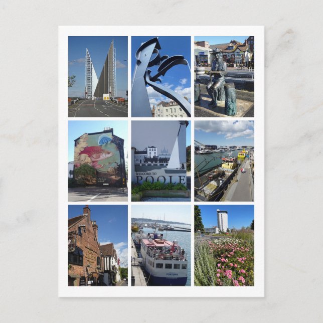 Poole Postkarte (Vorderseite)