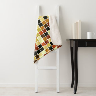 Poolfliesen, braune Mosaikfliesen, geometrisches M Sherpadecke