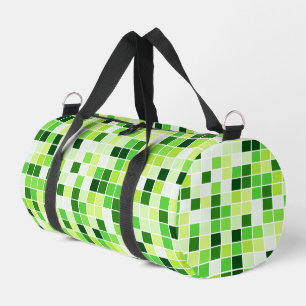 Poolfliesen, Grüne Mosaikfliesen, Geometrisches Mu Duffle Bag