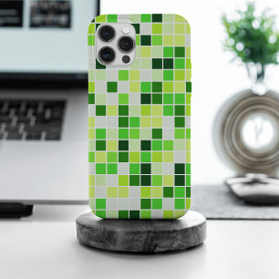 Poolfliesen, grüne Mosaikfliesen, geometrisches Mu iPhone 15 Pro Max Hülle