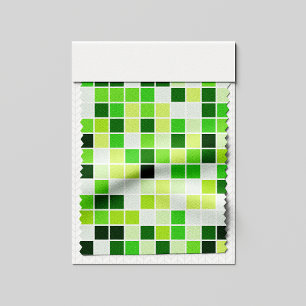 Poolfliesen, grüne Mosaikfliesen, geometrisches Mu Stoff